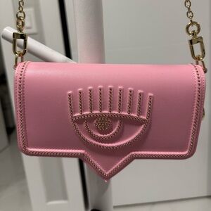 Pink Eye Embellished Women's Bag